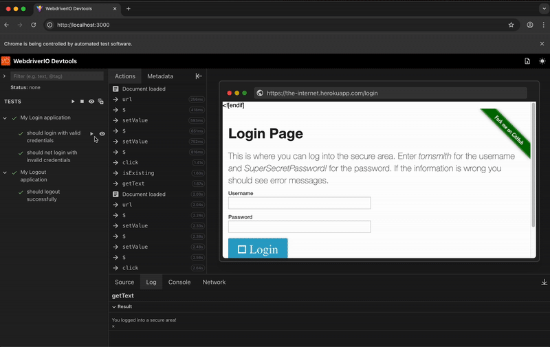 Stop Test Runner Demo